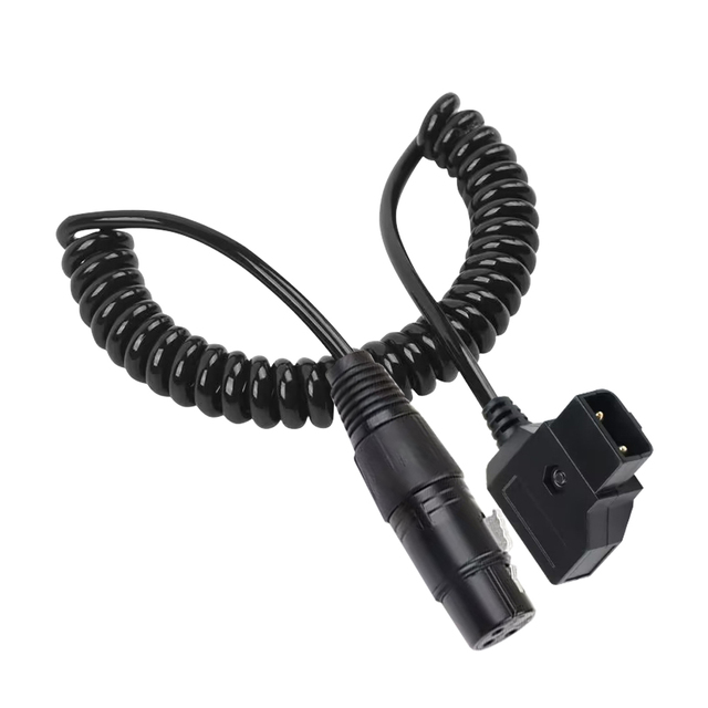 3pin Xlr to Dtap Cable Coiled Spring 3 Pin 4 Pin Xlr to Cable DTap Connector Power Cable