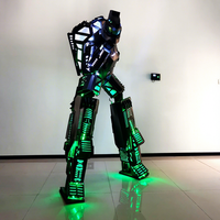 Costume de robot LED populaire, armure lumineuse RGB, tenue de mecha pour adulte, mascotte pour spectacle sur scène, cosplay, événements en boîte de nuit