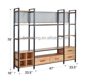 <span class=keywords><strong>Estantería</strong></span> Marco de metal PB <span class=keywords><strong>Cajones</strong></span> múltiples para sala de estar Dormitorio Soporte de TV - Product Image 5