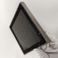 Panneaux de ventilation en acier argenté blindés EMI RF personnalisés Hengshi, noyau en nid d'abeille, maille grillagée de 1,5 mm d'épaisseur, technologie Blazing, anti-poussière