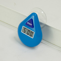 Timer Digital Kamar Mandi EMAF, Elektronik Khusus, Tahan Air IPX4, Penghitung Waktu Dapur 5 Menit, Daya Hisap Kuat, Model Tetesan Air