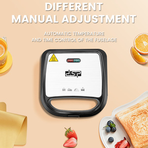 Dsp Dansong Sandwich <b>Maker</b> 21.5X12.5Cm Electric Toast <b>Waffle</b> <b>Maker</b> With Keep Warm Setting For Home Use - Product Image 2