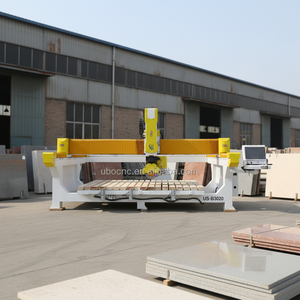 Afrika'daki Küçük Taş Mermer Granit Kuvarsit Mezar Taşı Fabrikaları için Ekonomik Tip Otomatik 4+1 Eksenli Köprü Testere Kesim Makinesi - Product Image 1