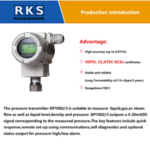 Factory Price Lcd Display 4-20ma Intelligent Explosive Proof Smart Pressure Transmitter Transducer Sensor OEM Solution - Product Image 1