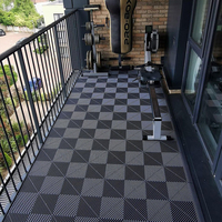 Dalles de sol modulaires emboîtables en PP antidérapantes pour garage et atelier, 400*400*18mm, vente en gros