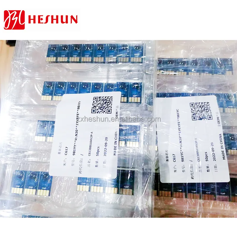 HESHUN Venda quente auto reset ARC Chip Para hp 981Y 981 PageWide Enterprise Color 556xh MFP 586dn MFP E58650dn