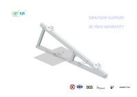 Support solaire triangulaire lesté pré-assemblé à inclinaison réglable, anodisé, système de montage pour toit plat sans perforation ART SIGN OEM