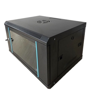 Tủ Mạng thép 19 inch 6U với công tắc 2U kính cường lực cửa trước Công suất 9U cho quản lý giá máy chủ trung tâm dữ liệu - Product Image 5
