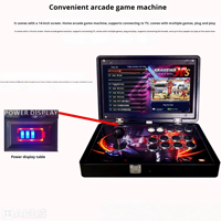 Nouvelle console de jeu portable Pandor 14 pouces tout-en-un pour la maison, jeux d'arcade double poste à monnayeur en anglais