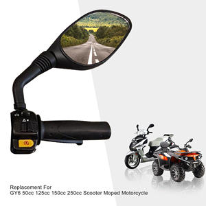 Rétroviseurs de remplacement GOOFIT 8 mm noirs pour scooter, cyclomoteur et <span class=keywords><strong>moto</strong></span> GY6 <span class=keywords><strong>50cc</strong></span> 125cc 150cc 250cc (paire) - Product Image 5