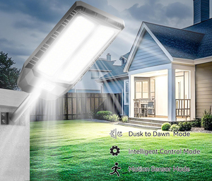 6500K Waterproof Solar Outdoor <b>Lights</b> Dusk to Dawn <b>Motion</b> <b>Sensor</b> <b>LED</b> Flood <b>Light</b> <b>with</b> Remote Solar Security Street Lamp - Product Image 4