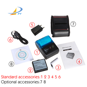 เครื่องพิมพ์ใบเสร็จแบบพกพาขนาดเล็ก 58 มม. ไร้หมึก เชื่อมต่อไร้สาย รุ่น BT-II - Product Image 6
