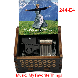 Caja Musical de Madera con Mecanismo de Cuerda, Melodía de la Película 'El Sonido de la Música' (Do-Re-<span class=keywords><strong>Mi</strong></span>), Adorno Especial y Bonito para el Hogar - Product Image 3