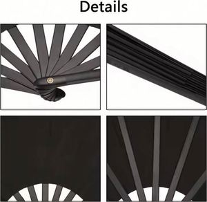 Éventails pliables portables de 13 pouces, grands, personnalisables par sublimation, avec son de claquettes fort et sonore, pour la danse en ligne - Product Image 6