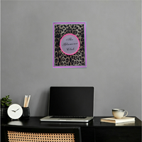Impression murale LED moderne avec cadre doré 40x50cm