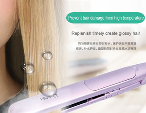 Affichage LED haut de gamme 2 en 1 <span class=keywords><strong>lisseur</strong></span> et bigoudi fonction ultrasonique pulvérisation vapeur froide PTC chauffage fers à cheveux - Product Image 6