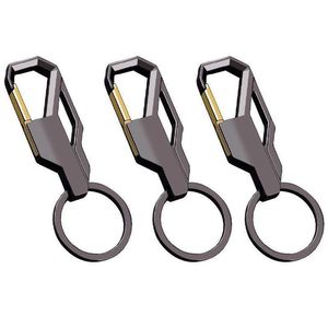 Porte-clés en acier inoxydable noir mat Xi Peptide, style créatif, pour homme, accessoire de ceinture - Product Image 4