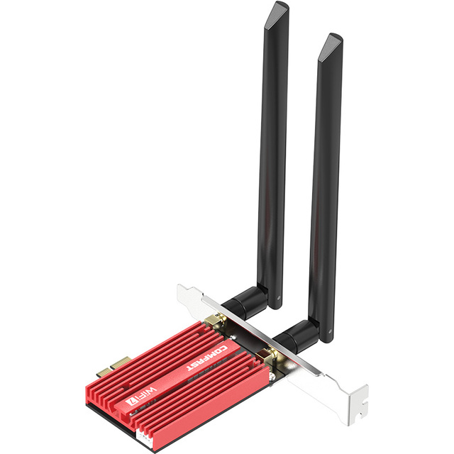 COMFAST CF-BE200 PRO Wifi7 8774Mbps High Speed PCIe WiFi 7 BT 5.4 Wireless Adapter Network Card with Intel Chipset