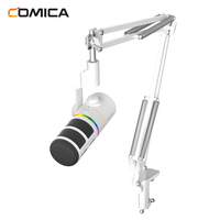 COMICA EJoy D10(A) Noir Microphone dynamique cardioïde filaire USB-C et XLR en métal avec éclairage RGB pour streaming, podcasting et Twitch