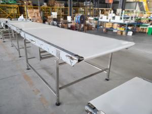 Restoranlar gıda mağazaları ve perakende fiyat için PVC kutu konveyör paslanmaz çelik kemer rekabetçi düz bant konveyör - Product Image 3