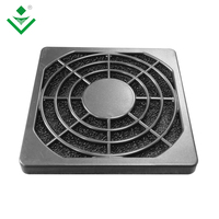 Lot de 4 grilles de protection anti-poussière pour ventilateur DC 60x60mm, filtre en plastique argent/noir, accessoires pour ventilateur de refroidissement 6cm, avec vis