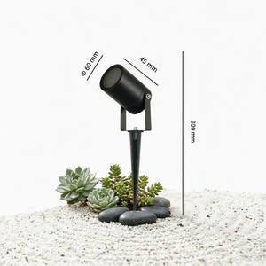 Projecteur LED en aluminium étanche IP65 GU10 à angle réglable, faisceau de 36°, pour extérieur, jardin, pelouse, paysage, éclairage d'arbre - Product Image 1