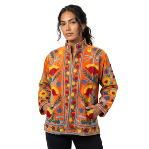 Sujani Ladies' Eco-Friendly Reversible Velvet 100% Cotton Custom Logo <b>Quilted</b> Bomber Varsity Style Autumn <b>Winter</b> Coat XL Sheep - Product Image 1