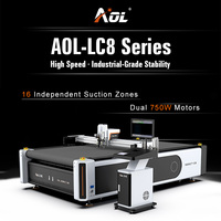 Volledig automatische CNC digitale bandmes snijmachine AOL 1313 1325 2225