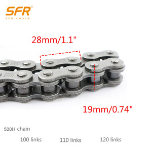 Kit de chaîne de moto en acier durable OEM/ODM <span class=keywords><strong>SFR</strong></span> 520H, couleur personnalisée pour Yamaha - Product Image 4