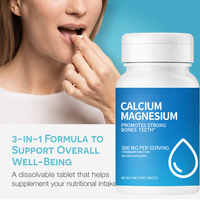 Comprimés directs de calcium et de magnésium d'approvisionnement d'usine pour un bon supplément de santé pour l'exportation