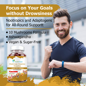 Best Seller Mushroom Complex Gummies with Total Carbohydrates Supports Relaxation Stress Relief and Immune Balance Gummies - Product Image 4