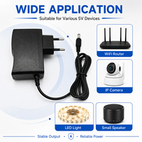 Adaptateurs secteur en plastique 12V 2A, directement de l'usine, adaptateurs muraux US EU UK AU, alimentation 24W pour appareils photo