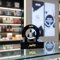 Étagère de présentation en plastique personnalisée, moderne, de luxe, écologique, légère, résistante à l'eau, pour magasin de tabac