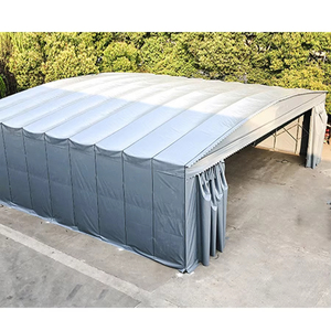 Vente directe usine – Grand abri pliant mobile <span class=keywords><strong>à</strong></span> roulettes, imperméable, coulissant, pour parking et abri de voiture - Product Image 4