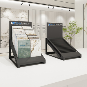 高品質金属製2mmポータブル小売用ディスプレイテーブル（石材カウンタートップおよびタイル標本用） - Product Image 2