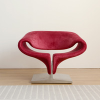 Chaise de designer nordique tendance, créative et décontractée, en forme de ruban, en coton extensible, style cyber-célébrité, moderne, luxe léger, pour hôtel