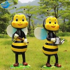 Esculturas de Abejas de Fibra de Vidrio Pintadas a Mano, de Tamaño Real, para Decoración de Jardín en Acción de Gracias - Product Image 6