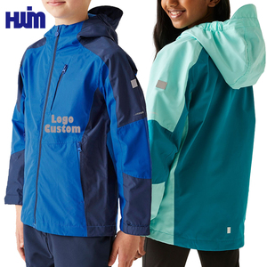 Vestes imperméables pour enfants, <span class=keywords><strong>printemps</strong></span>, automne, randonnée en plein air, camping, respirantes, chaudes et réfléchissantes, avec finition en caoutchouc - Product Image 1