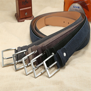 Vente en gros d'usine de <span class=keywords><strong>Guangzhou</strong></span> ceinture en cuir véritable ceinture pour hommes en cuir suédé ceinture de luxe à boucle ardillon