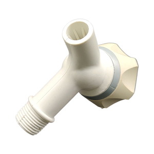 Robinet de salle de bain de qualité hôtelière DN15 1/2" à diaphragme blanc, design moderne, en plastique - Product Image 2