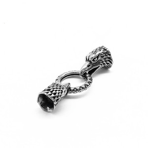 yunnique Eagle Head <b>Spacer</b> Beads Stainless Steel Ring For Bracelet Making Punk Style Jewelry Findings Components - Product Image 5
