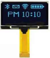 Modul Layar OLED PMOLED Huaxin 1,29 Inci 128*64 SSD1306 Kompatibel dengan IC Driver Antarmuka I2C SPI Layar OLED Monokrom