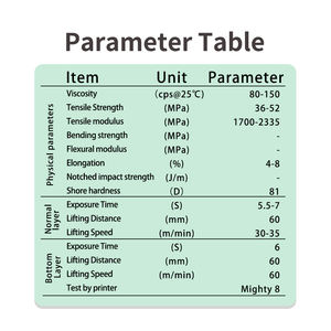 Résine dentaire moulable Antinsky pour imprimante 3D DLP LCD 405nm 0,5 kg Résine photopolymère - Product Image 6