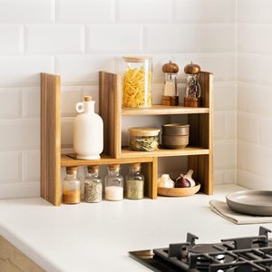 ชั้นวางของอะคาเซียสำหรับโต๊ะทำงานแบบขายส่ง, ชั้นวางของตั้งโต๊ะไม้, ชั้นวางของอะคาเซียสำหรับจัดระเบียบโต๊ะทำงาน - Product Image 4