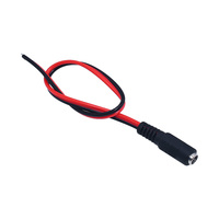 Conector de alimentación CC, cable conector macho-hembra de 5.5*2.1mm para cámara CCTV