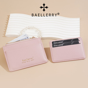 กระเป๋าใส่บัตรแบบซิปสำหรับผู้หญิง Baelerry สีชมพูมุก สายคล้องบางเฉียบ ใส่บัตรเครดิต ใช้ได้ทุกวัน ซัมเมอร์ 2025 - Product Image 2
