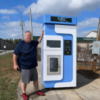 Máquina expendedora de agua automática con filtración por ósmosis inversa, estación comercial de autoservicio de agua con sistema de pago