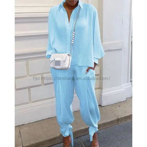 Women's Sexy Knitted Hand-crocheted Fringed Asymmetric Top and <b>Pants</b> Fashion Casual 2-piece Set Fashion - Product Image 4