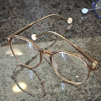Montures de lunettes de forme ronde populaires de lunettes optiques en acétate de mode colorée avec embouts de stratification