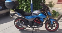 Dayun DY200-3AF Moto de rue vintage 4 temps - Moteur 200cc Freins à disque avant et arrière Réservoir de carburant de 16L